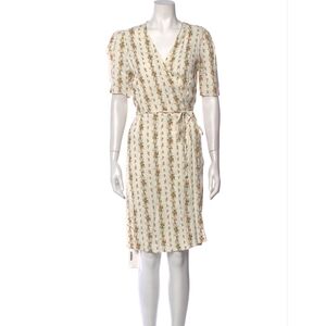 Reformation Laurent Wrap Dress in Poppyseed